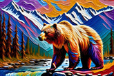 Colorful Bear Mini Jigsaw Puzzle - Starbase 505